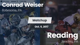 Matchup: Weiser vs. Reading  2017
