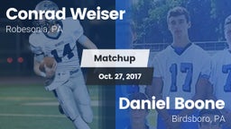 Matchup: Weiser vs. Daniel Boone  2017