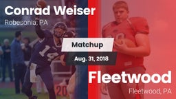 Matchup: Weiser vs. Fleetwood  2018