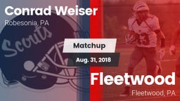Matchup: Weiser vs. Fleetwood  2018