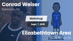 Matchup: Weiser vs. Elizabethtown Area  2018
