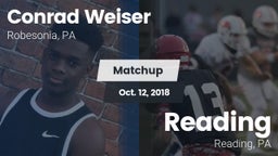 Matchup: Weiser vs. Reading  2018