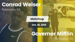 Matchup: Weiser vs. Governor Mifflin  2018