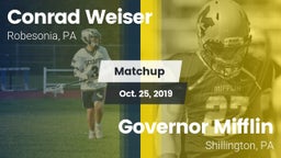 Matchup: Weiser vs. Governor Mifflin  2019