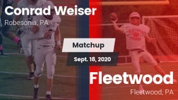 Matchup: Weiser vs. Fleetwood  2020