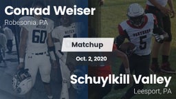 Matchup: Weiser vs. Schuylkill Valley  2020