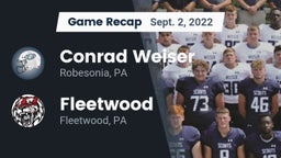 Recap: Conrad Weiser  vs. Fleetwood  2022
