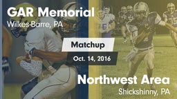 Matchup: GAR Memorial vs. Northwest Area  2016