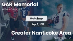 Matchup: GAR Memorial vs. Greater Nanticoke Area  2017
