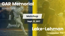 Matchup: GAR Memorial vs. Lake-Lehman  2017