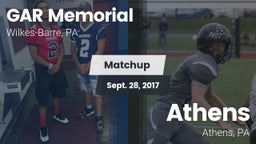 Matchup: GAR Memorial vs. Athens  2017