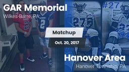 Matchup: GAR Memorial vs. Hanover Area  2017