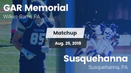 Matchup: GAR Memorial vs. Susquehanna  2018