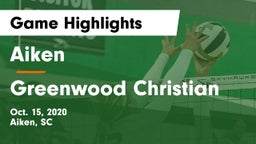 Aiken  vs Greenwood Christian  Game Highlights - Oct. 15, 2020