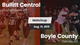 Matchup: Bullitt Central vs. Boyle County  2019