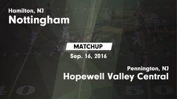 Matchup: Nottingham High vs. Hopewell Valley Central  2016
