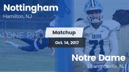 Matchup: Nottingham High vs. Notre Dame  2017