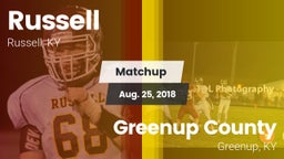 Matchup: Russell vs. Greenup County  2018