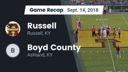 Recap: Russell  vs. Boyd County  2018