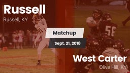 Matchup: Russell vs. West Carter  2018