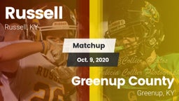 Matchup: Russell vs. Greenup County  2020
