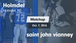Matchup: Holmdel vs. saint john vianney 2016