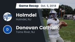 Recap: Holmdel  vs. Donovan Catholic  2018