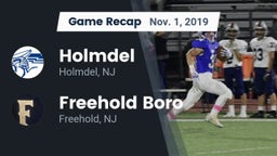 Recap: Holmdel  vs. Freehold Boro  2019