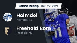 Recap: Holmdel  vs. Freehold Boro  2021
