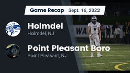 Recap: Holmdel  vs. Point Pleasant Boro  2022