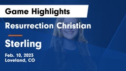 Resurrection Christian  vs Sterling  Game Highlights - Feb. 10, 2023