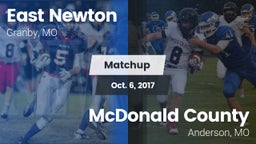 Matchup: East Newton vs. McDonald County  2017