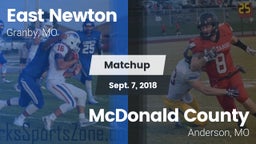 Matchup: East Newton vs. McDonald County  2018