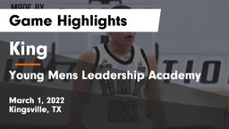 King  vs Young Mens Leadership Academy Game Highlights - March 1, 2022