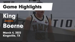 King  vs Boerne  Game Highlights - March 4, 2022