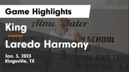 King  vs Laredo Harmony  Game Highlights - Jan. 3, 2023