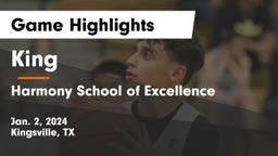 King  vs Harmony School of Excellence Game Highlights - Jan. 2, 2024