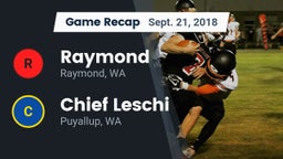 Recap: Raymond  vs. Chief Leschi  2018