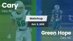 Matchup: Cary vs. Green Hope  2018