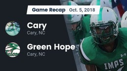 Recap: Cary  vs. Green Hope  2018