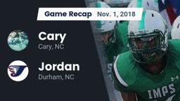 Recap: Cary  vs. Jordan  2018