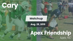 Matchup: Cary vs. Apex Friendship  2019