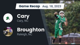 Recap: Cary  vs. Broughton  2023