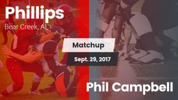 Matchup: Phillips vs. Phil Campbell 2017