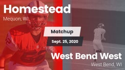 Matchup: Homestead vs. West Bend West  2020