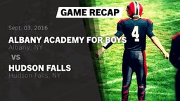 Recap: Albany Academy for Boys  vs. Hudson Falls  2016