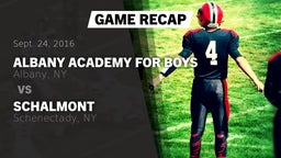 Recap: Albany Academy for Boys  vs. Schalmont  2016