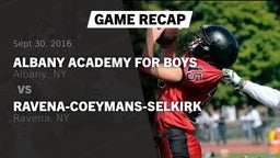 Recap: Albany Academy for Boys  vs. Ravena-Coeymans-Selkirk  2016