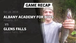 Recap: Albany Academy for Boys  vs. Glens Falls  2016