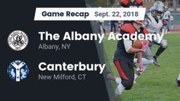 Recap: The Albany Academy vs. Canterbury  2018